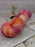Pink Orange Shawl Yarn