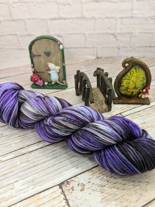 purple fantasy worsted weight yarn